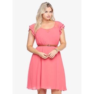 Torrid Ruffle Chiffon Dress